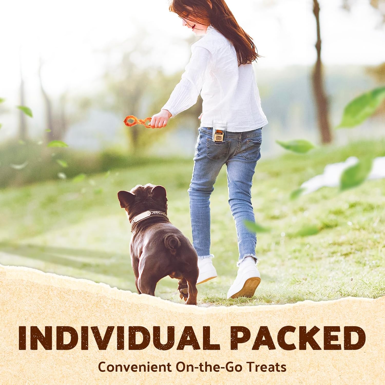 Afreschi Natural Turkey Tendon Bone (M) Pack of 2, Dog Treats for Signature Series, All Natural Human Grade Puppy Chew, Turkey Sourced from USA, Hypoallergenic, Rawhide Alternative